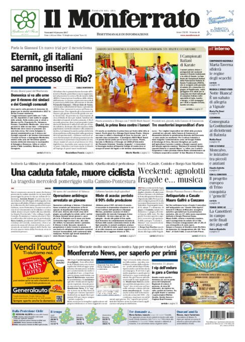 Il Monferrato - Edizione 44 del 09/06/2017